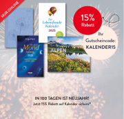 15% Rabatt auf alle Kalender f&uuml;r 2025 bei Hugendubel