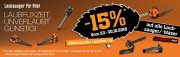 15% Rabatt auf alle Laubsauger/-bl&auml;ser im Fuxtec Onlineshop 