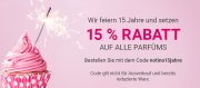 15% Rabatt auf alle Parf&uuml;ms bei Notino