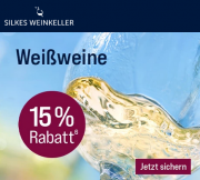 15% Rabatt auf ALLE Wei&szlig;weine im Silkes Weinkeller