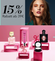 15% Rabatt auf ALLES au&szlig;er auf reduzierte Artikel im Douglas Shop