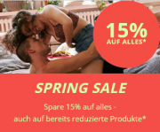 15% Rabatt auf alles inkl. bereits reduzierte Artikel im Sale im Amorelie Erotik Shop