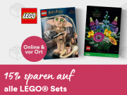 15% Rabatt auf alles von LEGO bei Thalia