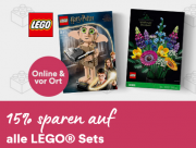 15% Rabatt auf alles von LEGO bei Thalia
