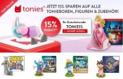 15% Rabatt auf Tonie Boxen, Figuren und Zubeh&ouml;r bei Hugendubel