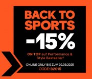 15% Rabatt auf ausgesuchte Performance & Style Bestseller bei SportScheck