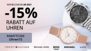 15% Rabatt auf ausgew&auml;hlte Markenuhren bei Christ