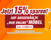 15% Rabatt auf ausgew&auml;hlte Online M&ouml;bel bei POCO