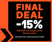 15% Rabatt auf ausgew&auml;hlte Winterartikel bei SportScheck