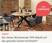 15% Rabatt auf das gesamte Garten-Sortiment bei Tchibo