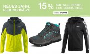 15% Rabatt auf das gesamte Sport- & Outdoorsortiment bei Gebr&uuml;der G&ouml;tz