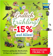 15% Rabatt auf das komplette Sortiment bei Fuxtec