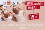15% Rabatt auf das komplette Spielwaren Sortiment bei B&uuml;cher.de