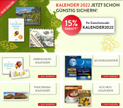 15% Rabatt auf die sch&ouml;nsten Kalender f&uuml;r 2022 bei Hugendubel