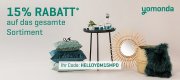 15% Rabatt auf fast alle Artikel im Yomonda Shop