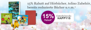 15% Rabatt auf fast ALLES im eBook Shop