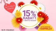 15% Rabatt auf fast alles + kostenloser Versand bei Weltbild