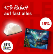 15% Rabatt auf fast alles oder 18% mit KultClub bei Thalia