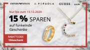 15% Rabatt auf funkelnde Uhren- und Schmuck-Geschenke im Christ Shop
