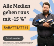 15% Rabatt auf gebrauchte Filme, Videospiele, B&uuml;cher und Musik bei reBuy