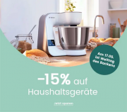 15% Rabatt auf Haushaltsger&auml;te bei Quelle