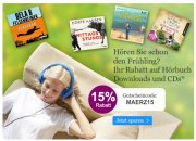 15% Rabatt auf H&ouml;rbuch-Downloads und CDs bei ebook.de