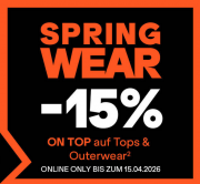 15% Rabatt auf Jacken & Oberteil Bestseller bei SportScheck