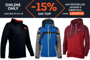 15% Rabatt auf Jacken & Oberteile im SportScheck Shop