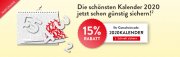 15% Rabatt auf Kalender f&uuml;r 2020 im Hugendubel Shop