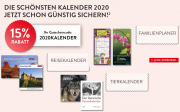 15% Rabatt auf Kalender f&uuml;r 2020 im Hugendubel Shop