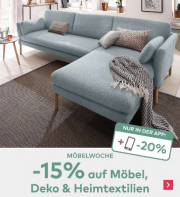 15% Rabatt auf M&ouml;bel, Deko & Heimtextilien im Quelle Shop