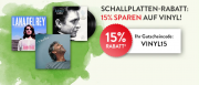 15% Rabatt auf Schallplatten im Hugendubel Shop