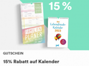 15% Rabatt auf Sch&uuml;lerkalender und die neusten Kalender f&uuml;r 2023 bei Thalia