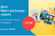 15% Rabatt auf Second Hand Produkte bei Medimops