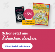 15% Rabatt auf Spielwaren, Filme, Musik, Games, Schreibwaren, H&ouml;rb&uuml;cher und mehr bei Thalia