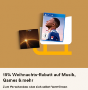 15% Rabatt auf Spielwaren, Filme, Software, Schreibwaren, H&ouml;rb&uuml;cher und H&ouml;rbuch-Downloads bei Thalia
