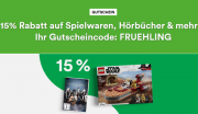 15% Rabatt auf Spielwaren, Filme, Software, Schreibwaren, Wohnen, H&ouml;rb&uuml;cher und mehr im Thalia Shop