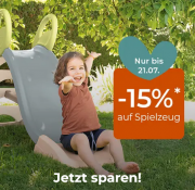 15% Rabatt auf Spielwaren im Babymarkt