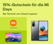 15% Rabatt auf Technik von Xiaomi bei Ebay