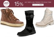 15% Rabatt auf &uuml;ber 3.000 Schuhe und Bekleidung f&uuml;r k&uuml;hle Tage bei Gebr&uuml;der G&ouml;tz