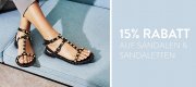 15% Rabatt auf &uuml;ber 7.000 Sandalen und Sandaletten im Mirapodo Shop