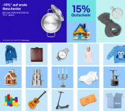 15% Rabatt auf Uhren, Schmuck, Spielzeug, Wohnen und mehr bei Ebay