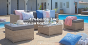 15% Rabatt auf viele Gartenm&ouml;bel im M&ouml;max Shop