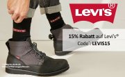15% Rabatt auf W&auml;sche und Socken von Levi's im MyBodyWear Shop