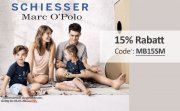 15% Rabatt auf W&auml;sche und Socken von Schiesser & Marc O'Polo im MyBodyWear Shop
