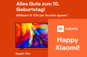 15% Rabatt auf Xiaomi Smartphones, Smart TVs, Video & Audio, Haushaltsger&auml;te und mehr bei Ebay