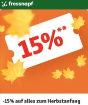 15% Rabatt fast alles bei Fressnapf