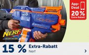 15% Rabatt online oder 20% Rabatt in der App auf Artikel der Marke Nerf im MyToys Shop