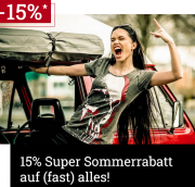 15% Super Sommerrabatt auf fast ALLES bei EMP