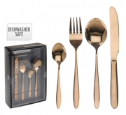 Hier siegt die Dekadenz Besteckset goldfarben 16-teilig aus Edelstahl f&uuml;r die Prinzen unter euch ;-)